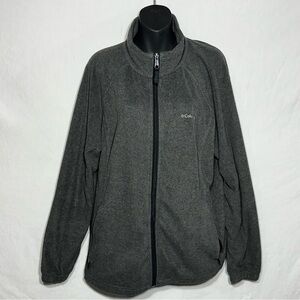 Columbia Women's 2X Grey Fleece Benton Springs Full Zip Outdoor Classic Jacket
